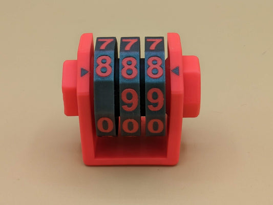 Rotating counter 3 digit